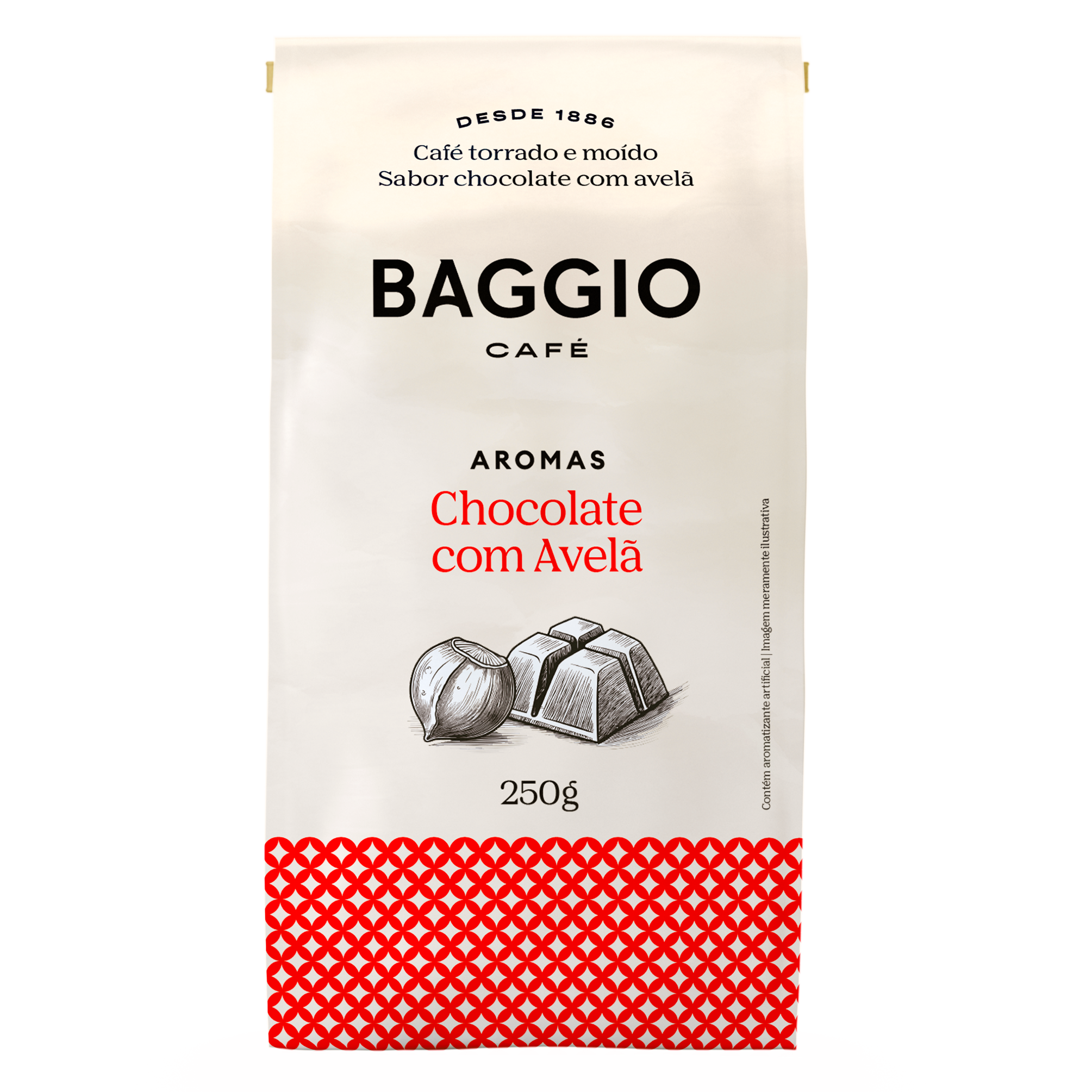 Baggio Aromas Chocolate com Avelã - 250g