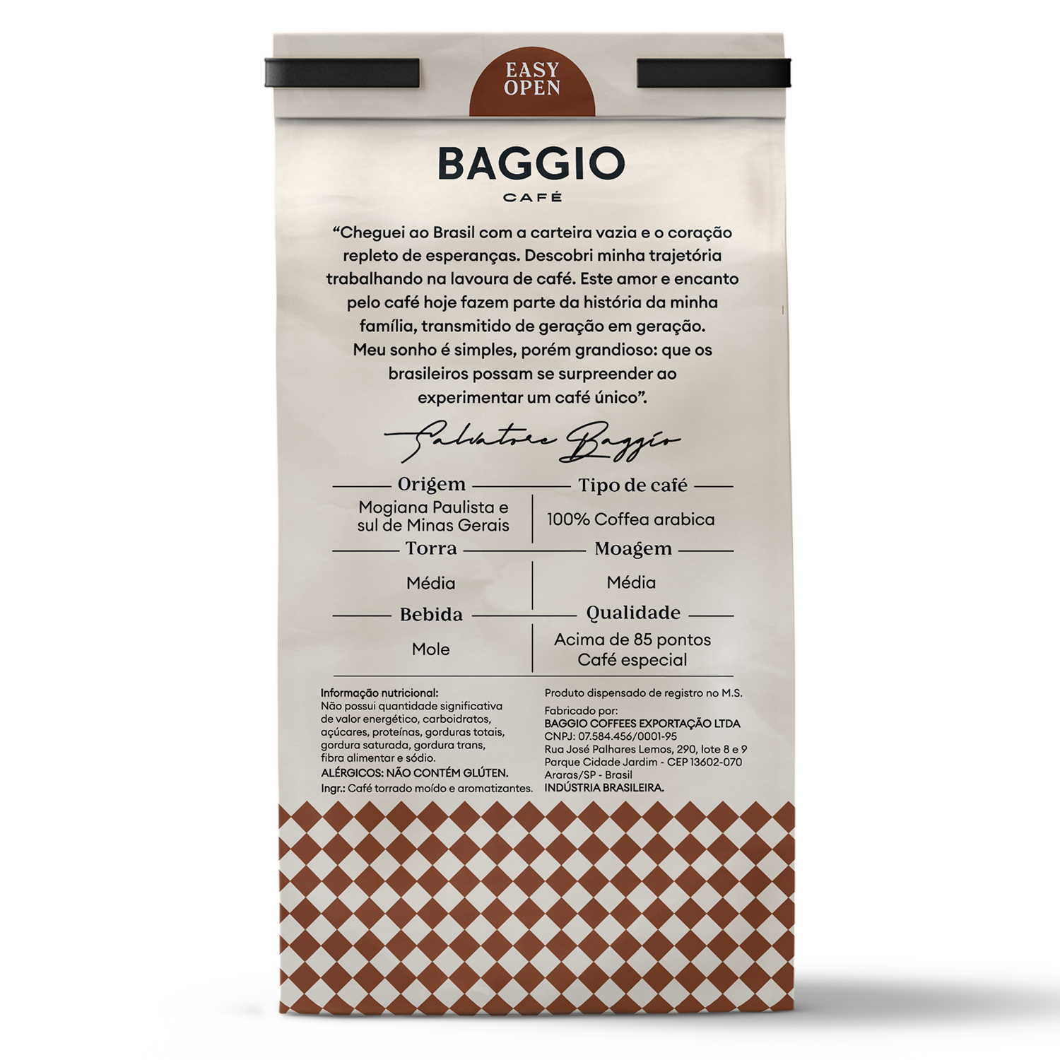 Baggio Aromas Chocolate Trufado - 250g