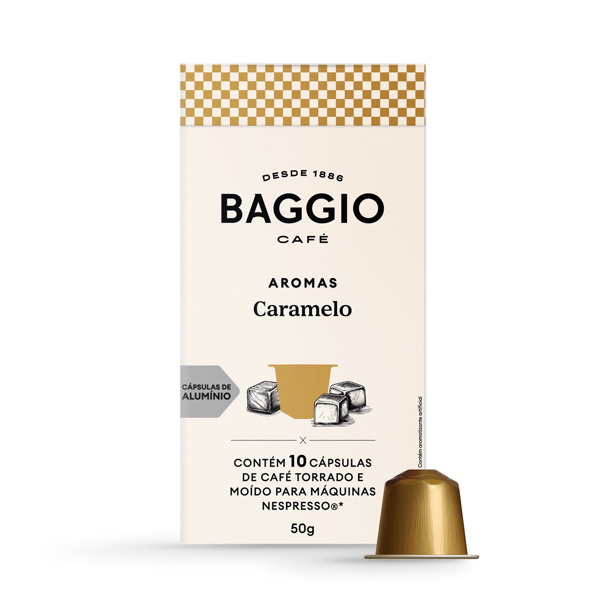 Baggio Aromas Caramelo - 10 Cápsulas p/ Nespresso*