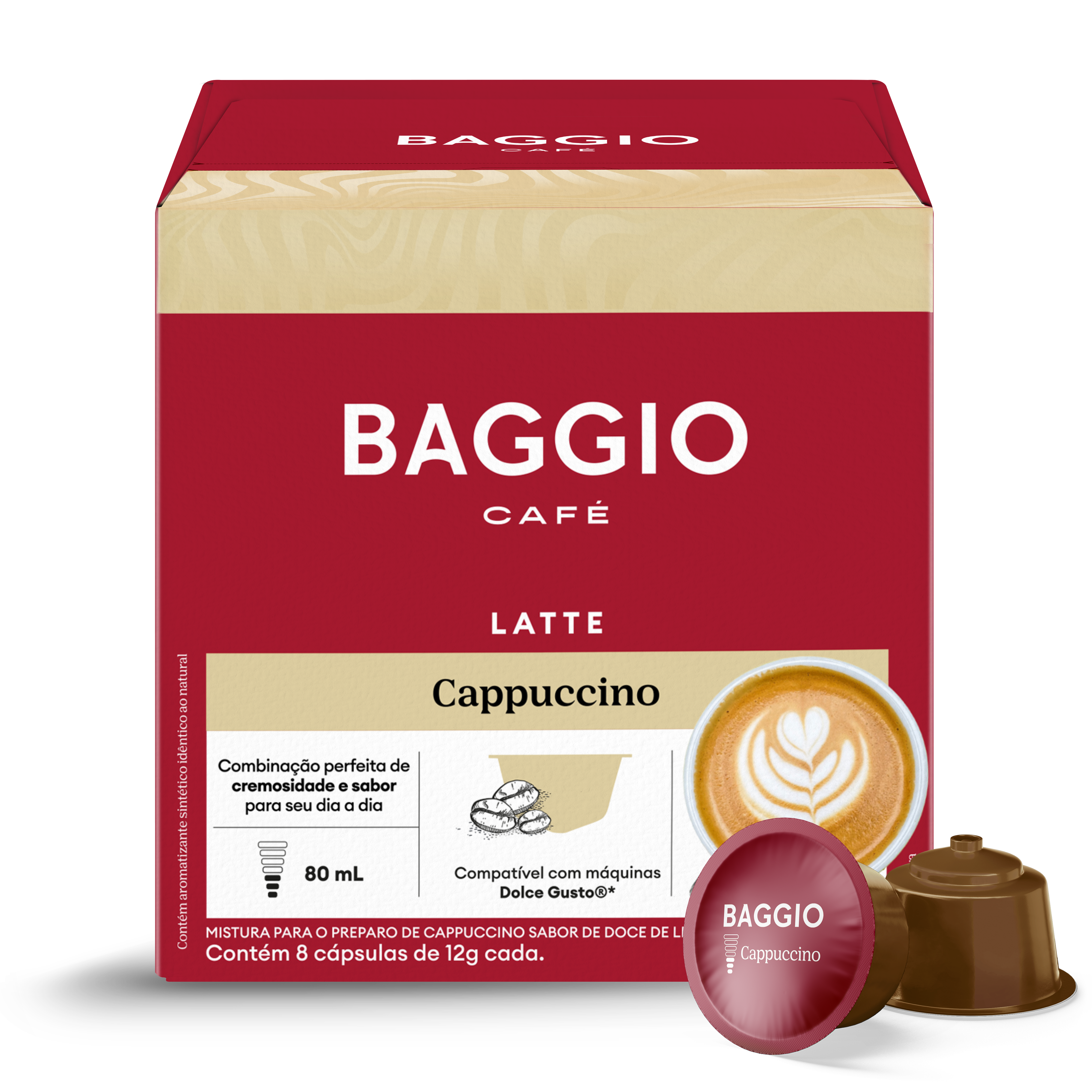 Baggio Cappuccino - 08 Cápsulas p/ Dolce Gusto