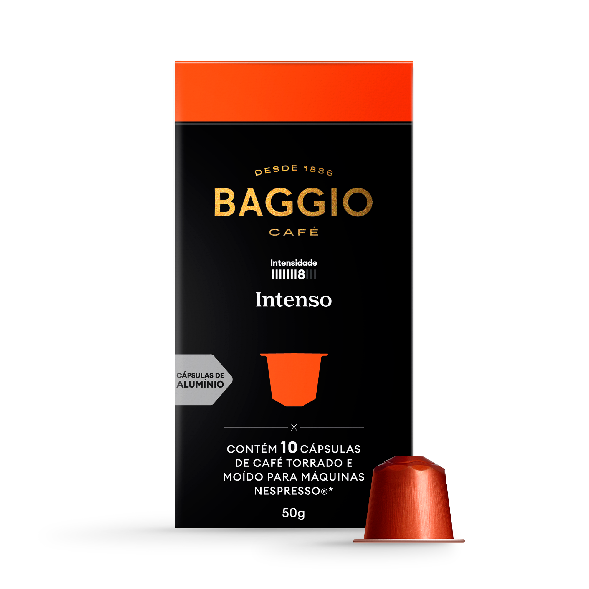 Baggio Intenso - 10 Cápsulas p/ Nespresso*