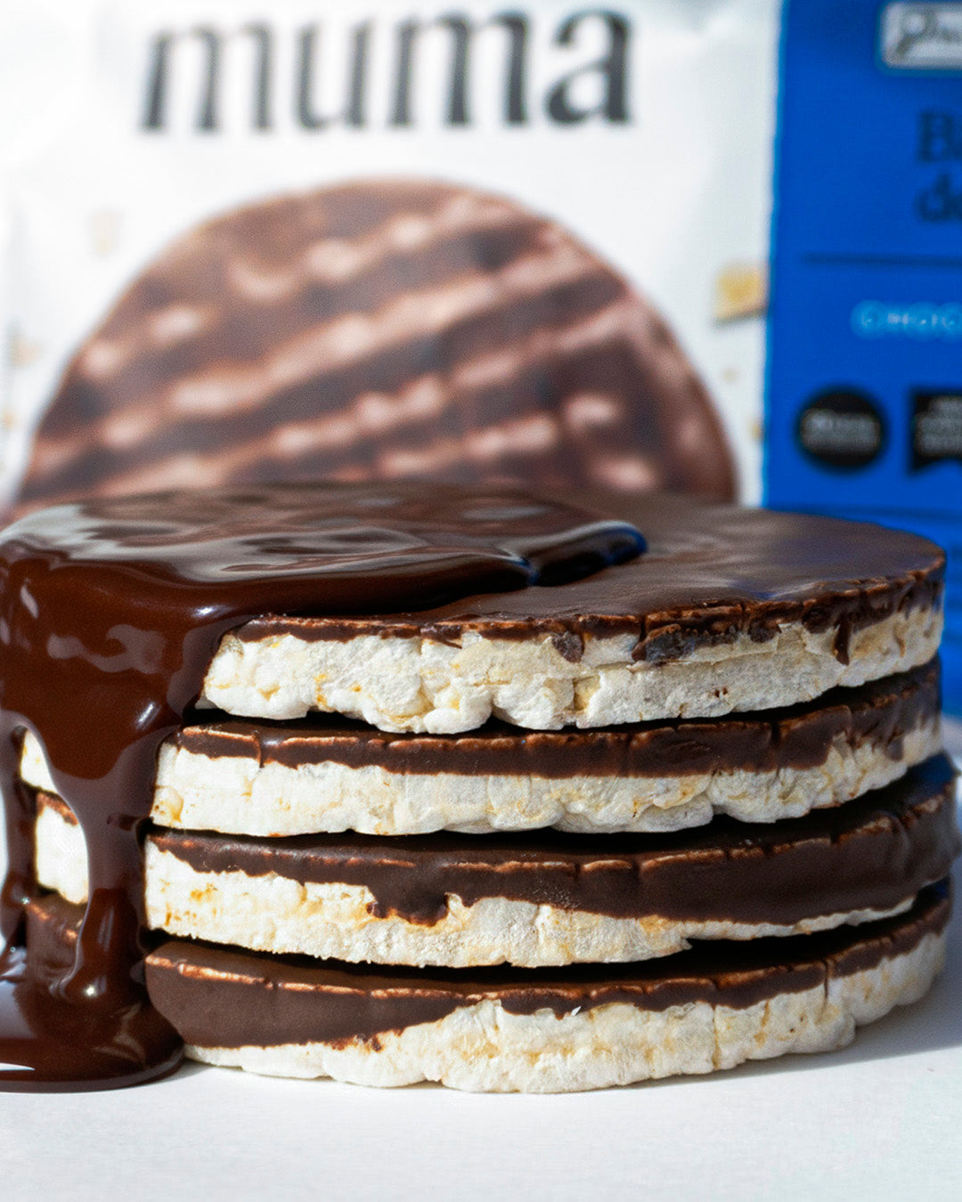 Biscoito de Arroz Chocolate Zero 60g - Muma Snacks