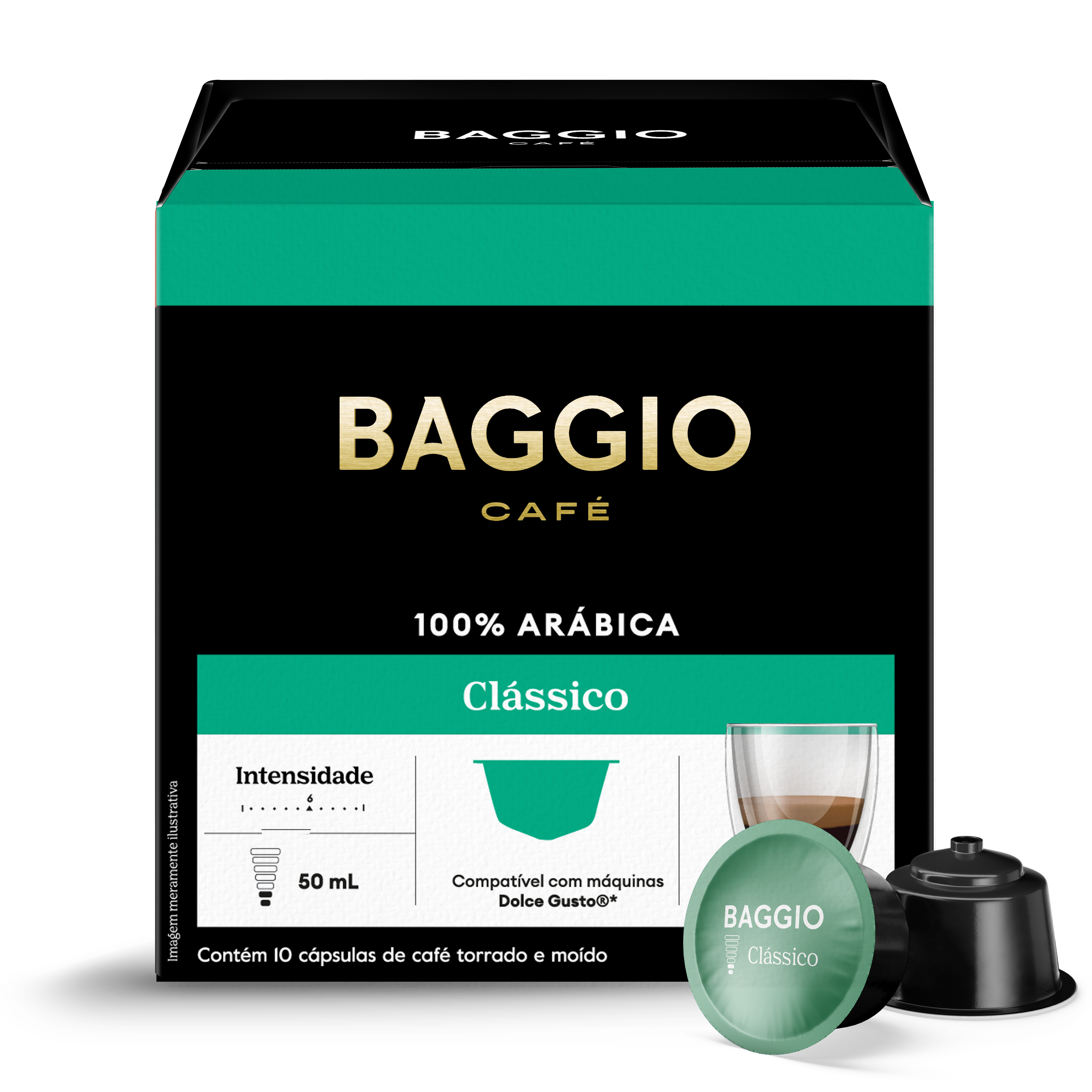 Baggio Clássico - 10 Cápsulas p/ Dolce Gusto*