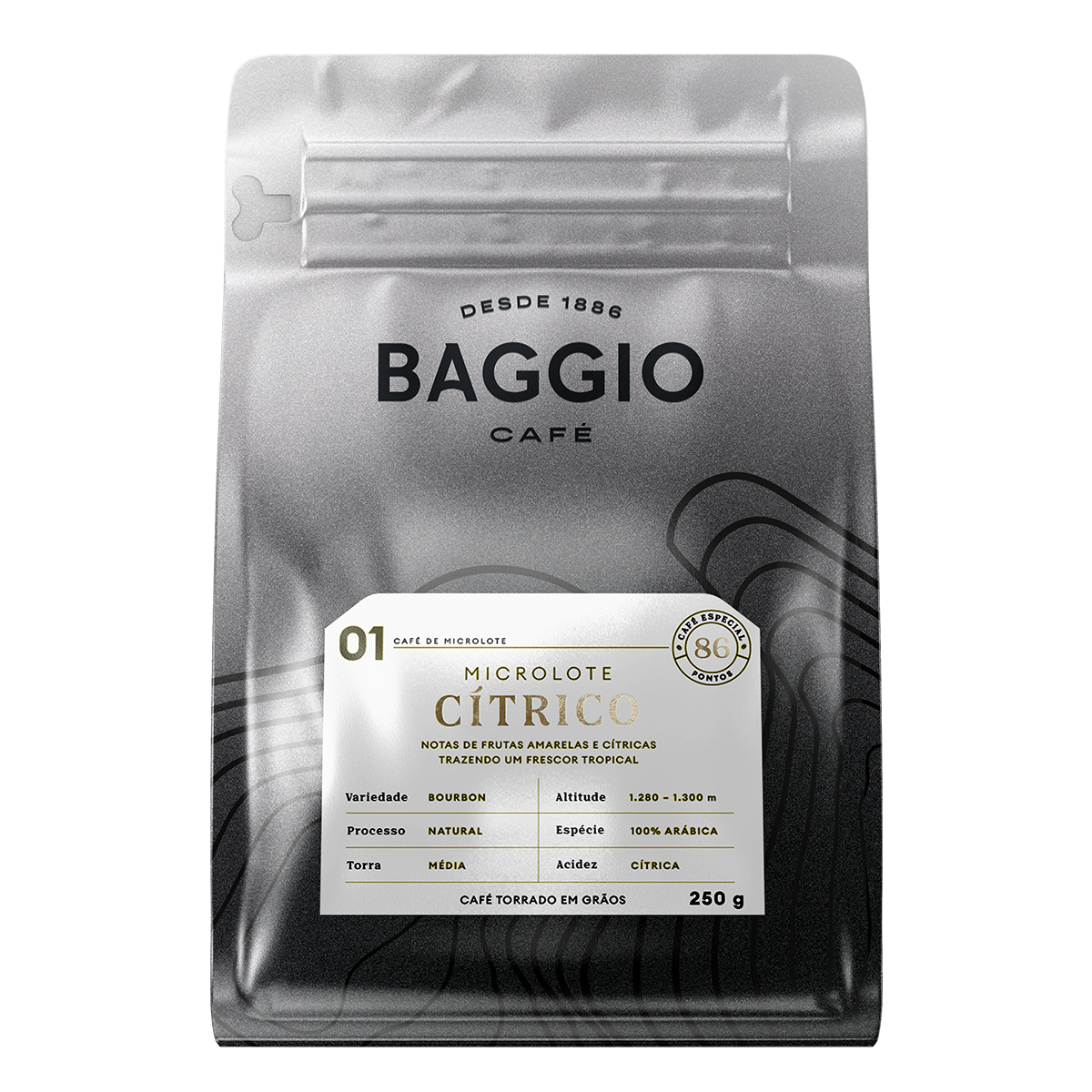 Baggio Café Microlote Cítrico – Grãos 250g