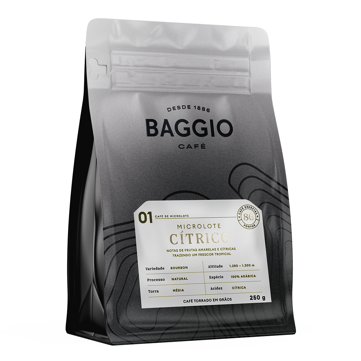 Baggio Café Microlote Cítrico – Grãos 250g